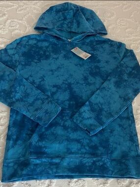 Cat & Jack Blue Tie-Dye Pullover Hoodie